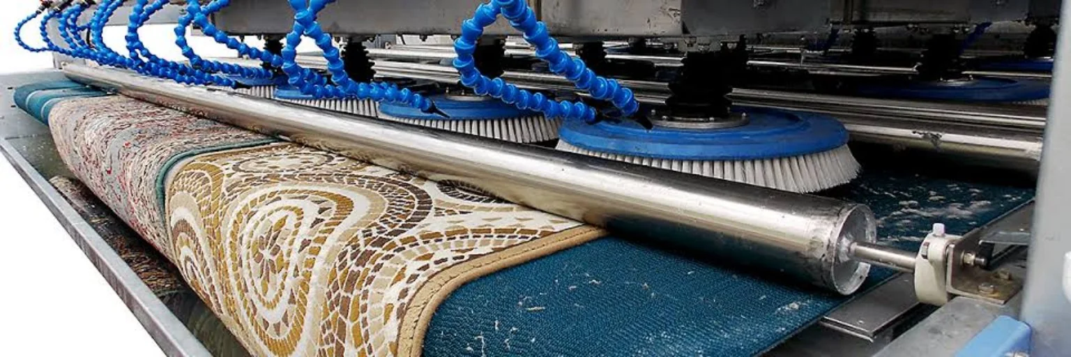Makinede yıkanan halı